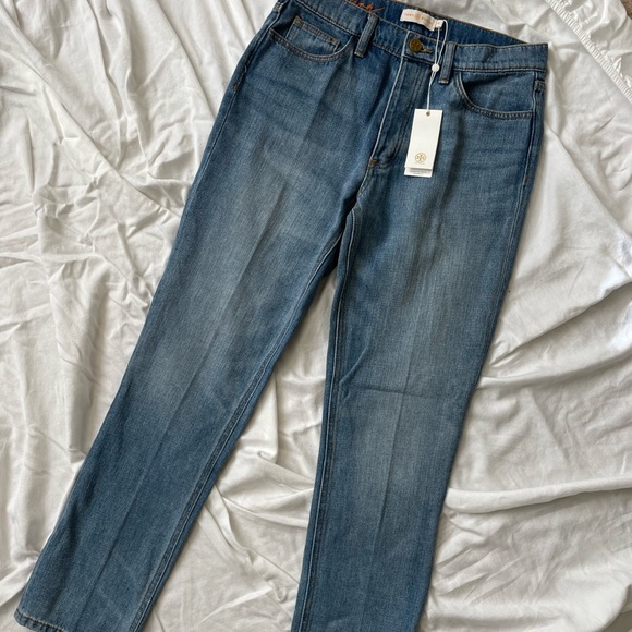 Vintage Tory Burch Straight Leg, Light Wash Jean, Never Worn - Picture 3 of 5